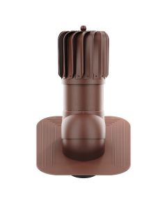 RoofiVent RLP-6-01-PG iVent Roto Durable Polypropylene Oblong Turbine for Slope Roof 6" Brown