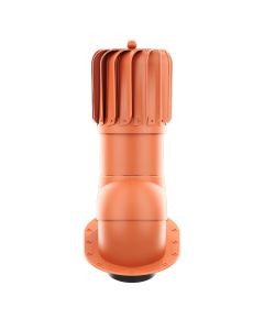 RoofiVent RLP-6-06-PI iVent Roto Durable Polypropylene Oblong Turbine for Metal Roof 6" Clay