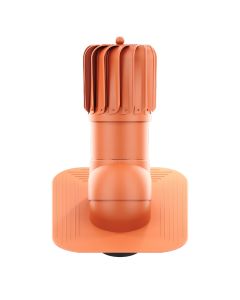 RoofiVent RLP-6-06-PG iVent Roto Durable Polypropylene Oblong Turbine for Slope Roof 6" Clay