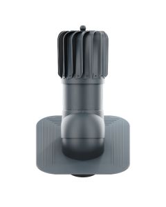 RoofiVent RLP-6-09-PG iVent Roto Durable Polypropylene Oblong Turbine for Slope Roof 6" Graphite