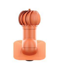 RoofiVent RLK-6-06-PG iVent Roto Durable Polypropylene Round Turbine for Slope Roof 6" Clay
