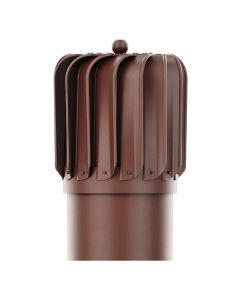 RoofiVent NRP-6-01 iVent Turbo Durable Polypropylene Oblong Turbine 6" Brown