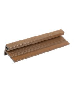 NewTechWood UH50-8-TK European Siding System Composite Siding F-Channel 2.9"x2.09"x8' Peruvian Teak 1pc