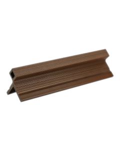 NewTechWood UH51-8-WN European Siding System Composite Siding Outisde Corner Post 2.9"x3.03"x8' Spanish Walnut 1pc