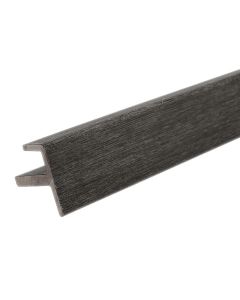 NewTechWood US44-8-CH All Weather System Composite Siding F-Channel 2.2"x2.2"x8' Hawaiian Charcoal 1pc