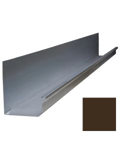 Lakefront Sheet Metal Gutter Blank Kynar 6"x10' Tudor Brown