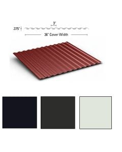 Mini Rib Panel 24ga 36"x120"