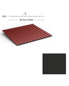 Mini Rib Panel 24ga 36"x120" Dark Charcoal