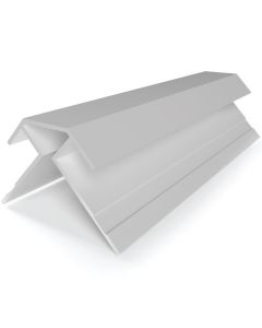 Tamlyn XOCBL516-CA XtremeTrim 3/4" Face Blunt 5/16" Panel Outside Corner - 10'  Clear Anodized EA