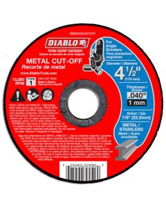 Diablo Metal Cut Off Abrasive Wheel 4 1/2"x.040"