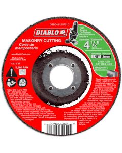 Diablo Masonry Cut Off Abrasive Wheel 4 1/2"x1/8"