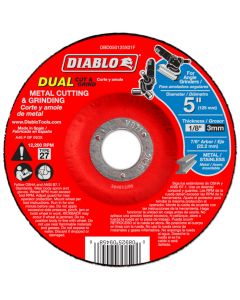 Diablo Metal Dual Cut and Grind Wheel 5"x1/8"