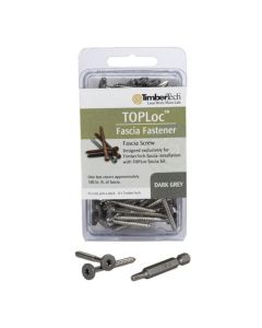 TimberTech TLOCFAS100DG TOPLoc Fascia Screws For PRO and EDGE 1-3/4" Dark Gray 100 ct