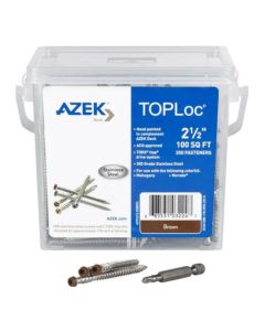 TimberTech ATLOC100B TOPLoc Screws For AZEK Brown 100 sq ft