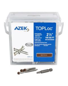 TimberTech ATLOC100DB TOPLoc Screws For AZEK Dark Brown 100 sq ft