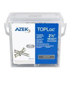 TimberTech ATLOC100DG TOPLoc Screws For AZEK Dark Gray 100 sq ft