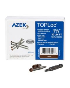 TimberTech ATLOCFAS30B TOPLoc Fascia Screws For AZEK Brown 30 linear ft