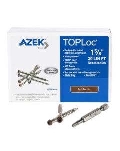 TimberTech ATLOCFAS30DB TOPLoc Fascia Screws For AZEK Dark Brown 30 linear ft