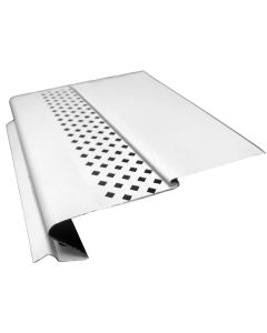US Aluminum GSHWHITE25 Gutter Shelter High Flow White 4' 25ct