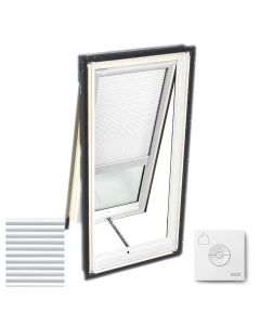 VELUX VS C04 2004CS00X Skylight with Solar-X Blinds 2x Pleated 21"x37 7/8" White
