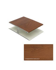 ChamClad T1703-04-12 Universal Soffit H-Trim PVC 2"x12' Cinnamon Walnut 2pc
