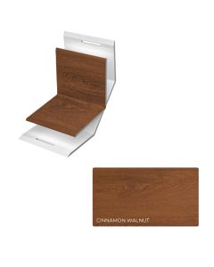 ChamClad T1799-10 Universal PVC Inside Corner Trim 2"x10' Cinnamon Walnut 1pc
