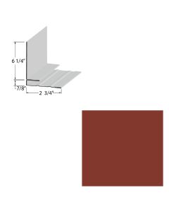 EDCO 1747-227 Side Wall Flashing Solid 10' Classic Red 5/carton