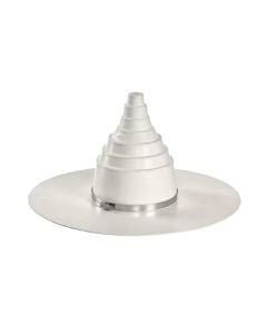 Everguard 7710920NC TPO Self Adhered Pipe Boot 1"-6" White 1 piece