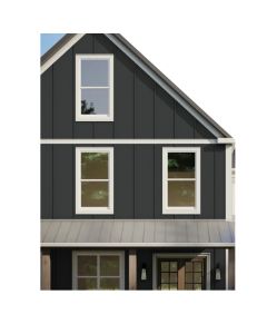 James Hardie Panel Fiber Cement Smooth Siding 4'x10' Midnight Black