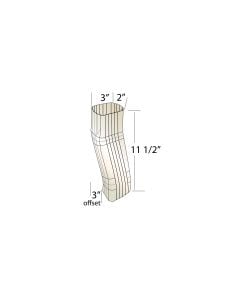 Quality Aluminum AEOFFSET Aluminum A Offset Elbow 2"x3"