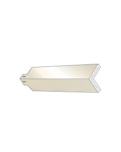 Quality Aluminum POCSM Outside Corner Cap Smooth 8" White