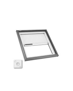 Velux FCM 3030 2004S Fixed Skylight Curb Mounted Low E with Solar Blind and Remote 30.5" x 30.5"