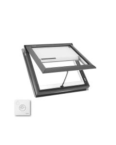 Velux VS M02 2004S Manual Fresh Air Skylight Deck Mounted Low E with Solar Blind and Remote 30-1/16" X 30"
