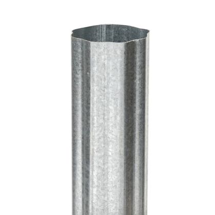 Berger Round Corrugated Downspout Galvanized 5" 26ga