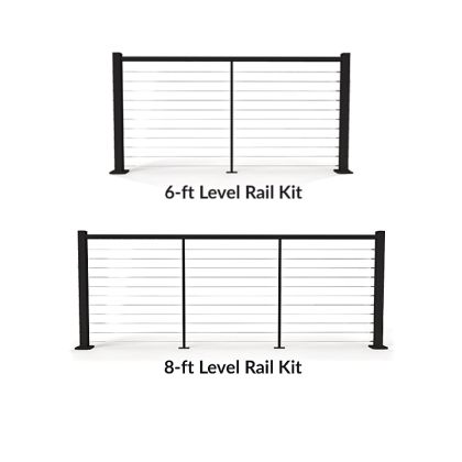 Feeney Modern Level Rail Kit Textured Black