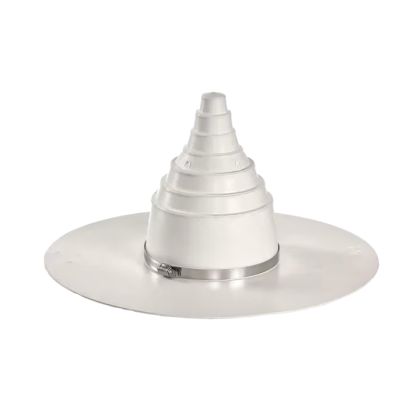 Everguard 7710920NC TPO Self Adhered Pipe Boot 1"-6" White 1 piece