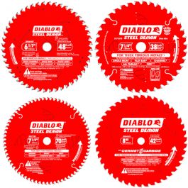 Lama Sega Circolare Diablo Steel Demon Cermet II - Per Taglio Metalli E Acciai, Diametro 19,8 Cm, 48 Denti