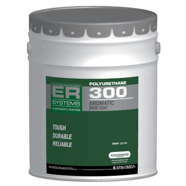 ER Systems Polyurethane 300 Aromatic Base Coat 5 Gallon 9 Buckets Gray