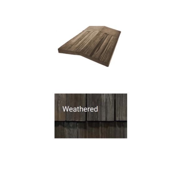 Brava Cedar Shake Solid Shake 14" X 5.375" X 6" Low 160 Degree Weathered 10/bundle