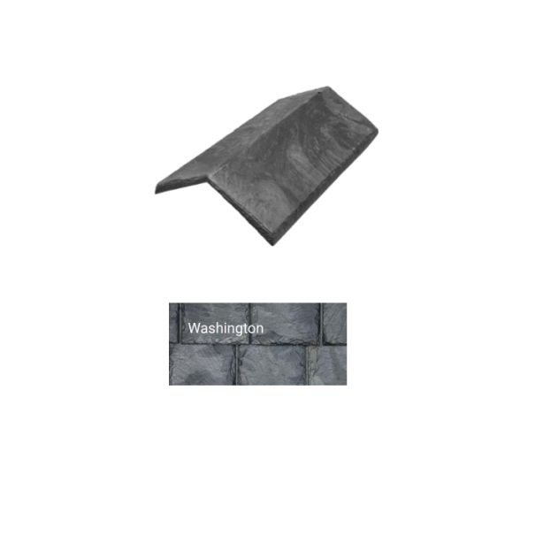 Brava Slate 2.0 Tile Hip and Ridge 14" X 5.625" X 6" Standard 120 Degree Washington 10/bundle
