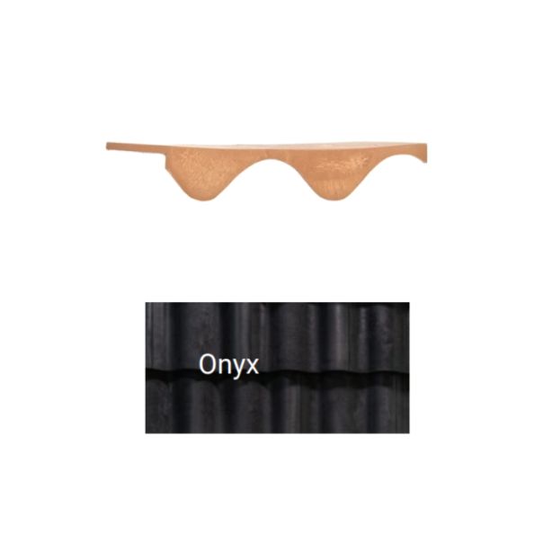 Brava Spanish Barrel Ridge Closure 11.5" X 1.5" X 3" Onyx 10/bundle