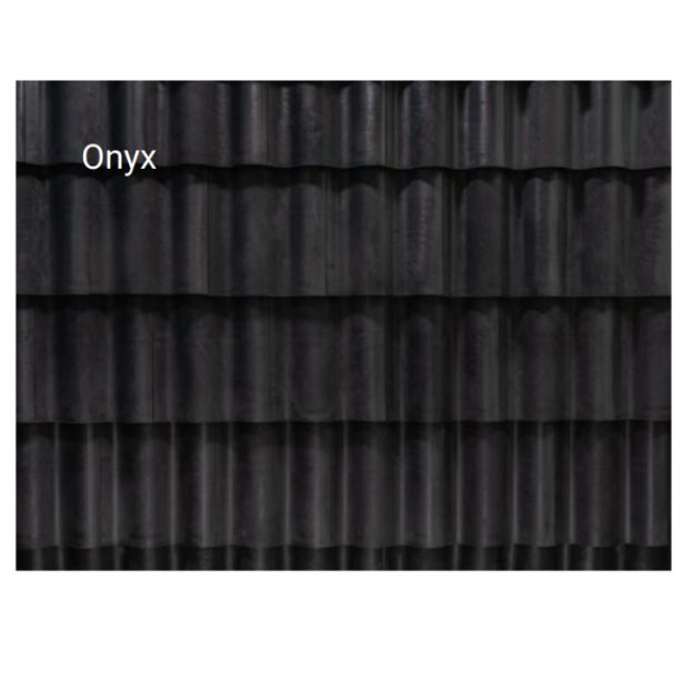 Brava Spanish Barrel Tile 16.5" X 13" Onyx 10/bundle