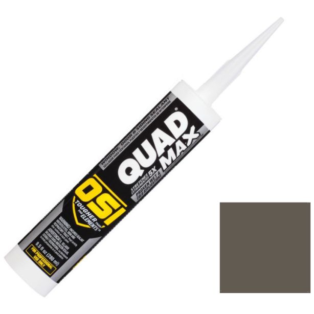 OSI Quad Max Window Door Siding Sealant Caulk 10oz Iron Gray 551
