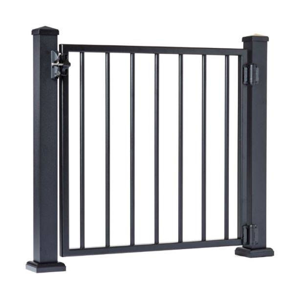 AFCO 100 Series Square Baluster Fixed Gate 36"x36" Black