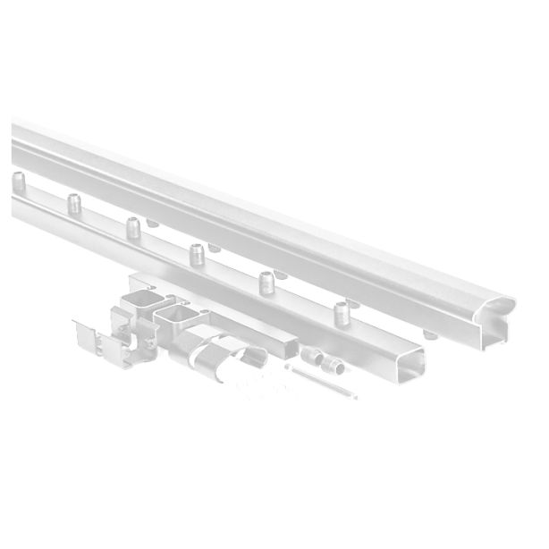 AFCO 100 Series 6' Level Rail Kit White (Top and Bottom Rail w/ Hardware)
