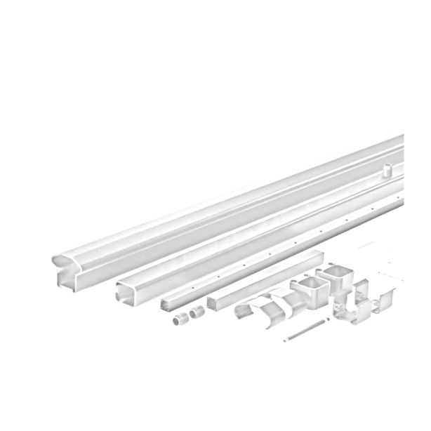 AFCO 175 Series 6' Fixed Stair Rail Kit White