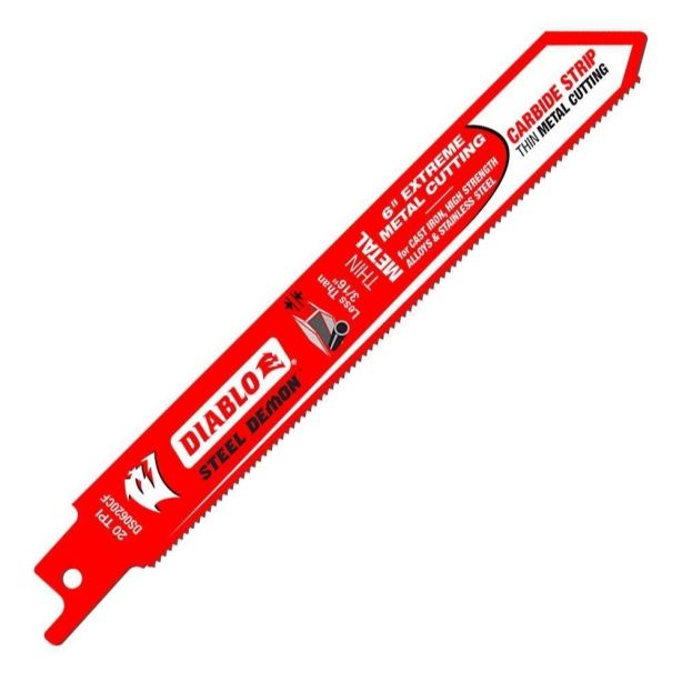 Diablo Steel Demon 6" Carbide Strip Thin Metal Blade 20 TPI