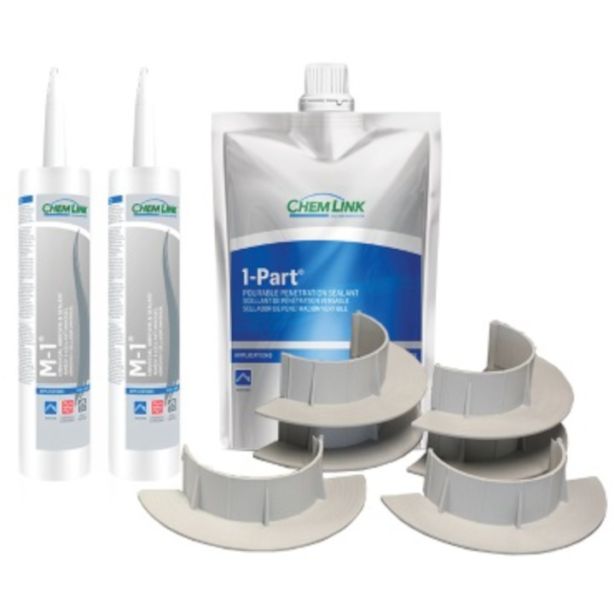 ChemLink F1350WHNP ECurb Round Kit 6" Diameter White