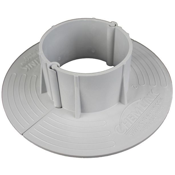 ChemLink F1333 E-Curb Round Two Piece Circle 3" Diameter Gray