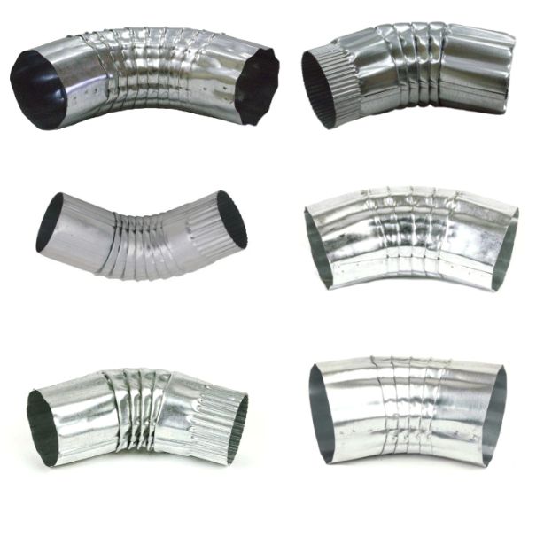 Berger Round Corrugated Elbow Galvanized